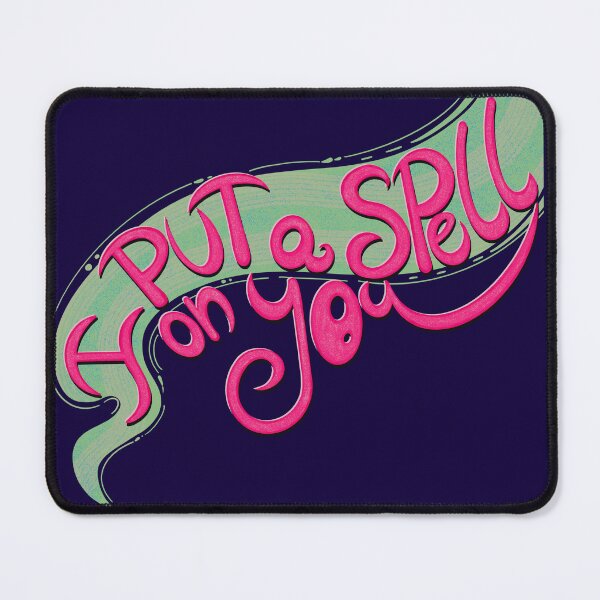 Item preview, I put a spell on you lettering art pink designed and sold by Kaushlydraw.