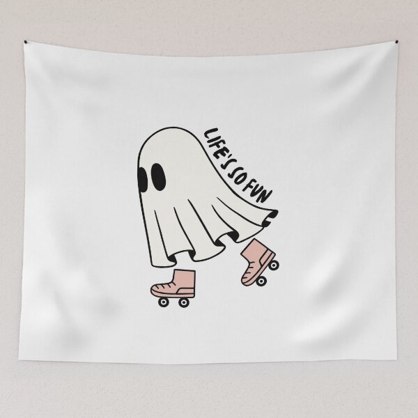 Item preview, Life's So Fun Silk Chiffon Muna Inspired Ghost designed and sold by earthtokarly.