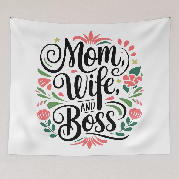 Item preview, Mom, Wife, and Boss designed and sold by PlanetMarker.