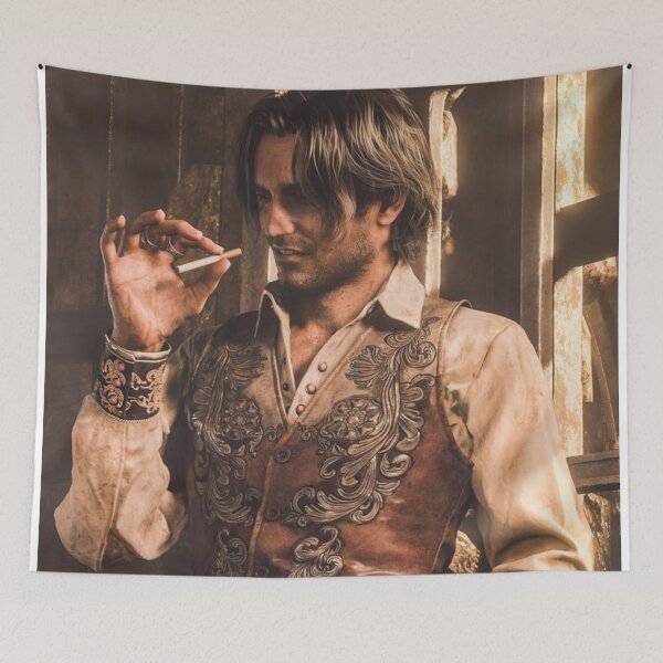 Item preview, Romantic Mysterious Man Luis Sera Smoking Resident evil 4 Remake RE4 designed and sold by Neesu.