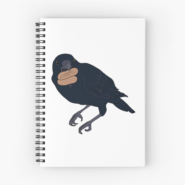 Item preview, Crow with a Peanut Stash designed and sold by Fawnadeer.