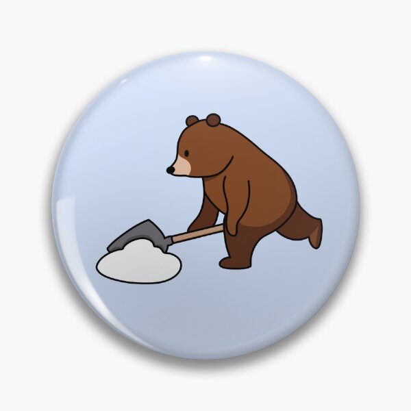 Item preview, Bear Shovelling Snow designed and sold by AnthroTales.