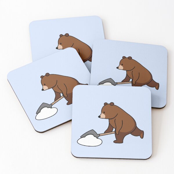 Item preview, Bear Shovelling Snow designed and sold by AnthroTales.
