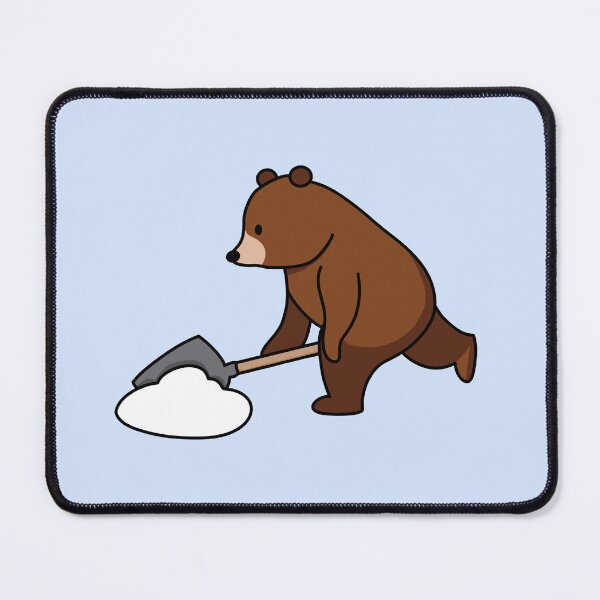 Item preview, Bear Shovelling Snow designed and sold by AnthroTales.