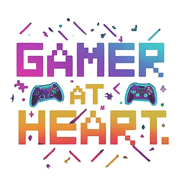 Artwork thumbnail, Gamer at Heart by RL Creative Studio