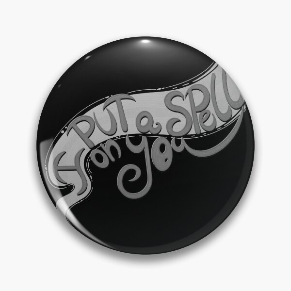 Item preview, I put a spell on you lettering art Black and white designed and sold by Kaushlydraw.