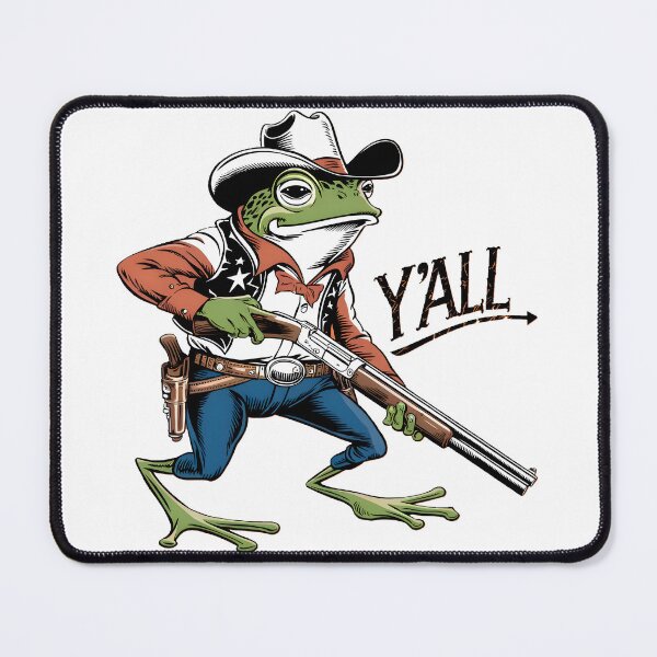 Item preview, Cowboy Frog Y'all designed and sold by PlanetMarker.