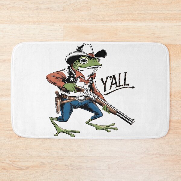 Item preview, Cowboy Frog Y'all designed and sold by PlanetMarker.