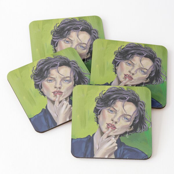 Item preview, Powerful portrait in warm colors designed and sold by mayapaint.