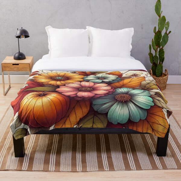 Item preview, Colorful Fall Autumn Flowers and Foliage  designed and sold by GraphicsClub.