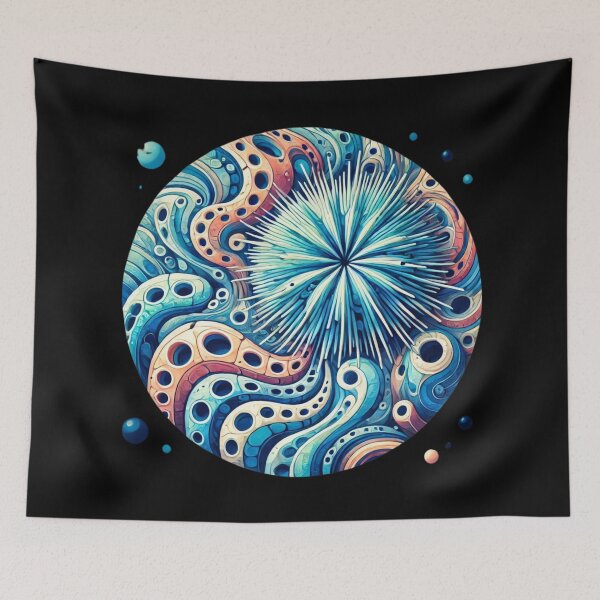 Item preview, Surrealist Sea Life Urchin Design designed and sold by TribalioDesigns.