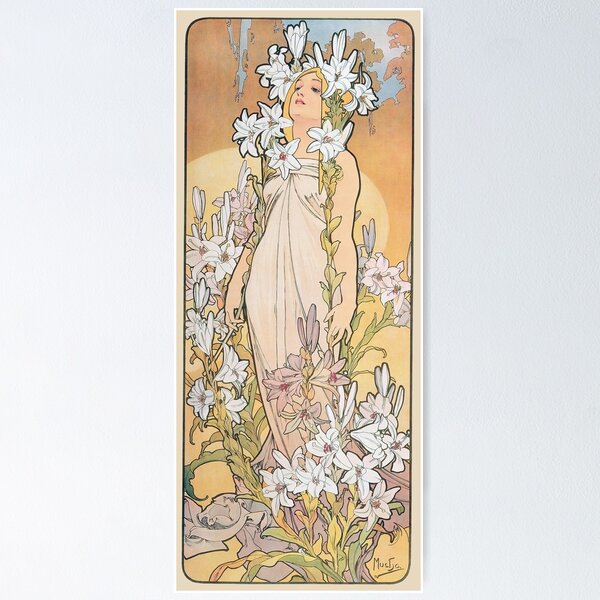 Item preview, Alphonse Mucha - The Flowers: Lily 1898 designed and sold by maniacfitness.