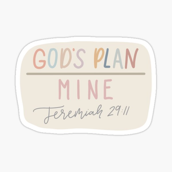 Item preview, God’s Plan Over Mine - Jeremiah 29:11 designed and sold by Love Kindness.