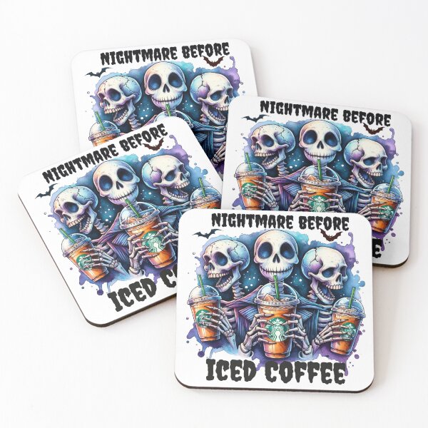 Item preview, Nightmare Before Iced Coffee stickers and more designed and sold by CRandRRstickers.