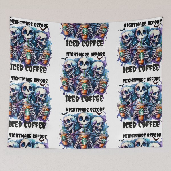 Item preview, Nightmare Before Iced Coffee stickers and more designed and sold by CRandRRstickers.
