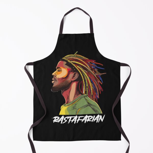Item preview, Black man with colorful dreadlocks Rastafarian text designed and sold by Fres Design.