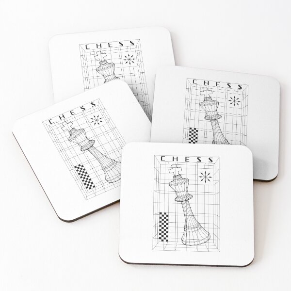 Item preview, Chess Player King Piece Futuristic Checkmate Wireframe designed and sold by GrandeDuc.