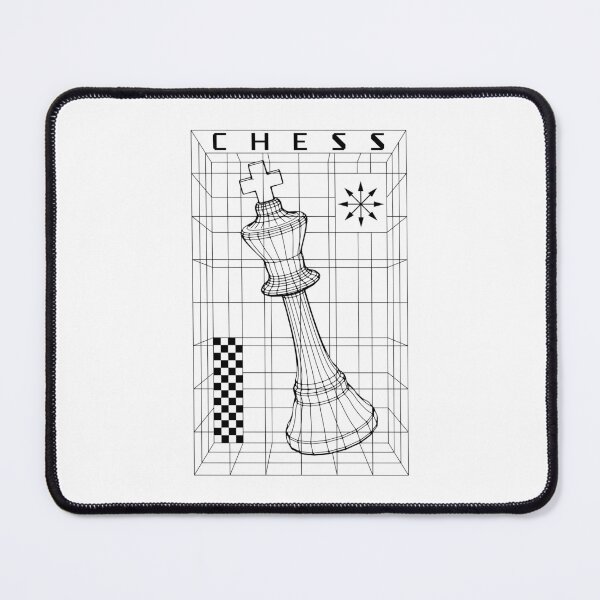 Item preview, Chess Player King Piece Futuristic Checkmate Wireframe designed and sold by GrandeDuc.