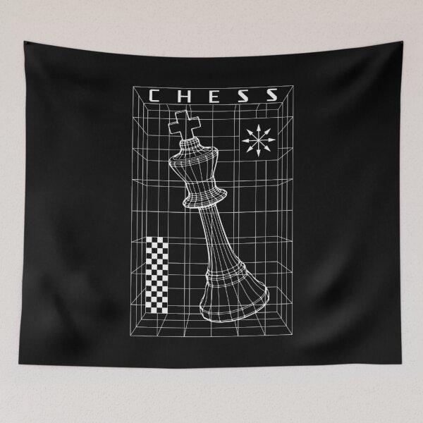 Item preview, Chess Player King Piece Futuristic Checkmate Wireframe designed and sold by GrandeDuc.