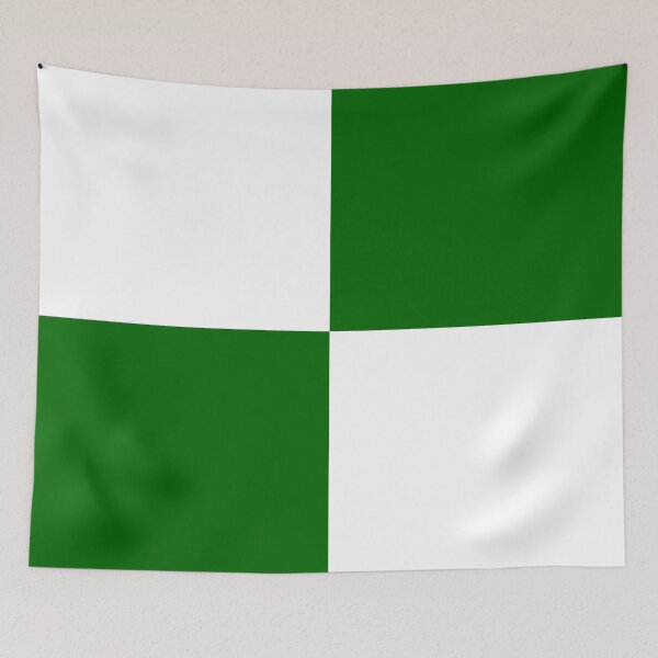 Item preview, Quarters - White and Dark Green designed and sold by JustPatterns2.
