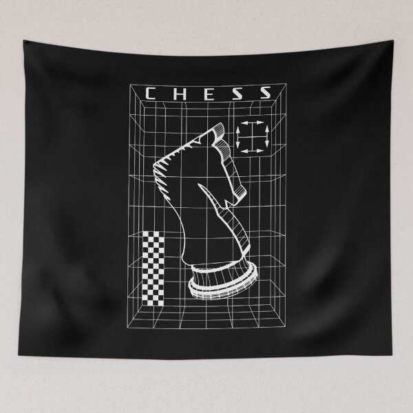 Item preview, Chess Player Knight Piece Futuristic Checkmate Wireframe designed and sold by GrandeDuc.