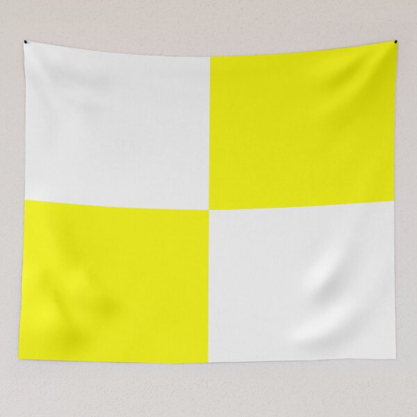 Item preview, Quarters - White and Yellow designed and sold by JustPatterns2.