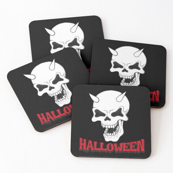 Item preview, Devil's Skull - The Face of Halloween Gothic Halloween Art and Skull Decor designed and sold by Kopiopang studio.