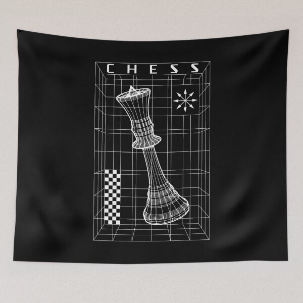 Item preview, Chess Player Queen Piece Futuristic Checkmate Wireframe designed and sold by GrandeDuc.