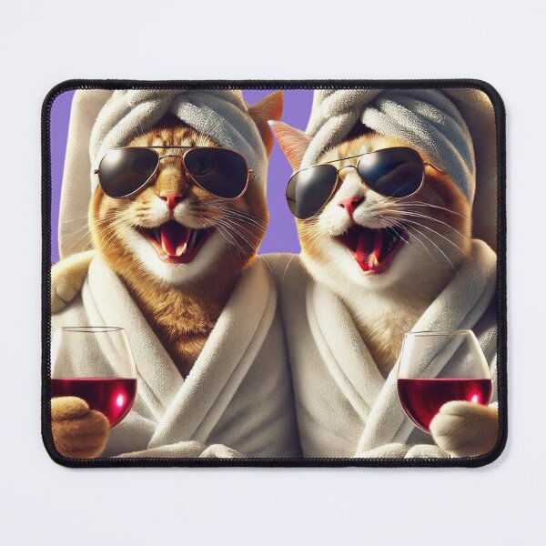 Item preview, clubbing cats designed and sold by Catsmoment.