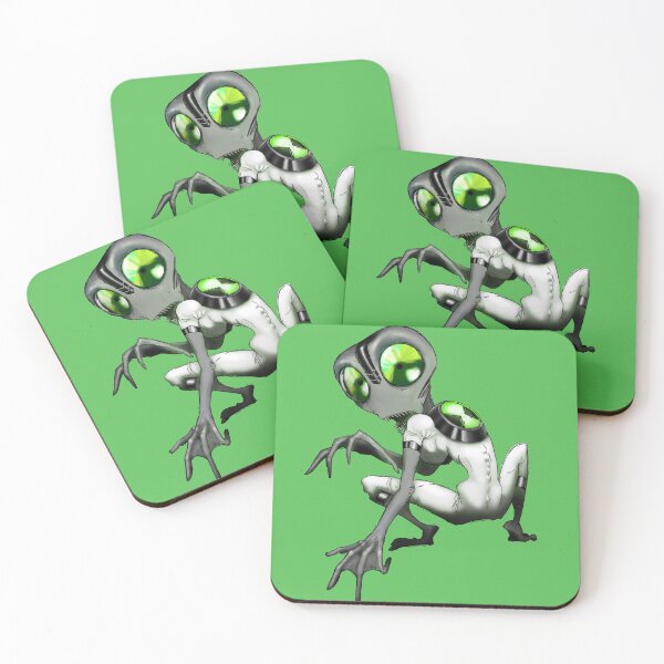 Item preview, Tiny Frog Alien B10 Fan art painted Illustration designed and sold by ActionJack1153.