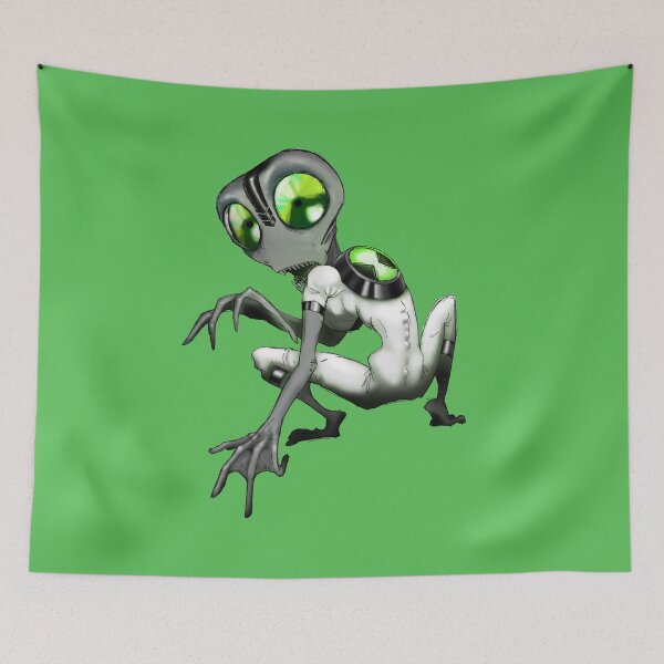 Item preview, Tiny Frog Alien B10 Fan art painted Illustration designed and sold by ActionJack1153.