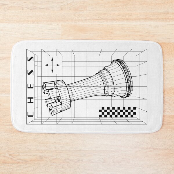Item preview, Chess Player Rook Piece Futuristic Checkmate Wireframe designed and sold by GrandeDuc.