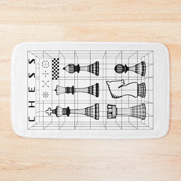 Item preview, Chess Player Pieces Set Futuristic Checkmate Wireframe designed and sold by GrandeDuc.