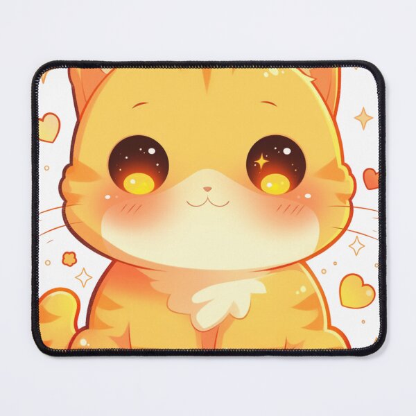 Item preview, Anime-Style Orange Cat Illustration designed and sold by PixelMuse2024.