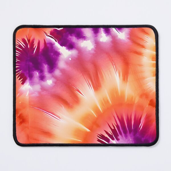 Item preview, 70s RETRO GROOVY TIE DYE ~ Juicy Orange Purple ~ Hippie Flower Power designed and sold by Spinning Plates 360.