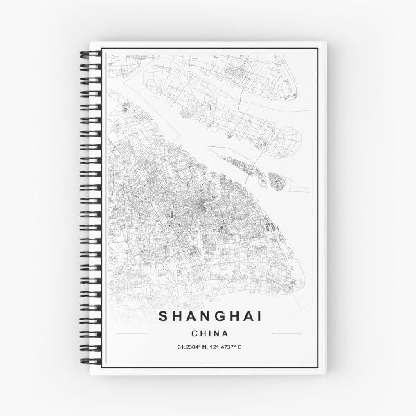 Artikelvorschau, Stadtplan von Shanghai entworfen und verkauft von SHAMPAIN-ART-CO.