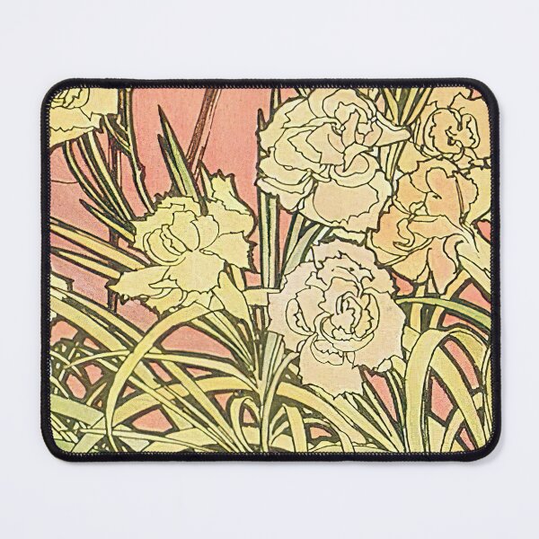 Artikelvorschau, Alphonse Mucha - Die Blumen - Nelke 1898 entworfen und verkauft von maniacfitness.
