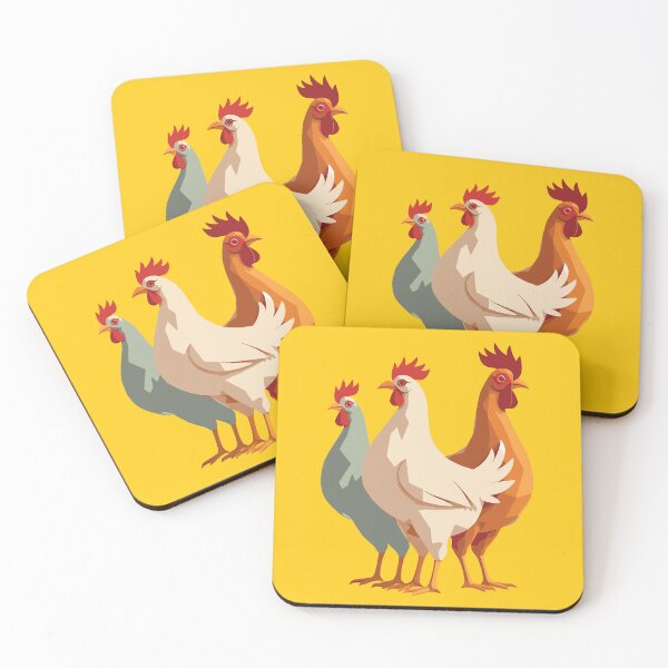 Item preview, Three French Hens Retro Mid-Century Cut-Out 6 designed and sold by taiche.