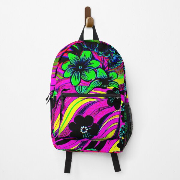 Item preview, Pink neon Modern flower power by Juliets Acmegifts designed and sold by Juliet Thomas.