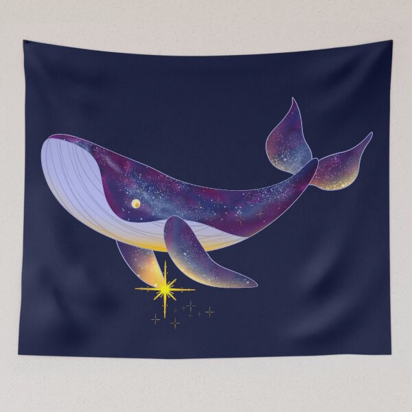 Item preview, Galaxy whale with star designed and sold by Bellumbee.
