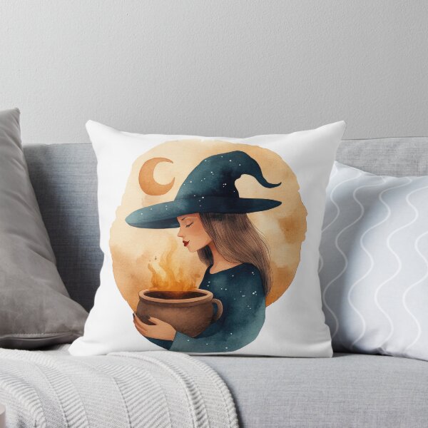 Item preview, Enchanting Witch with Moonlit Cauldron designed and sold by WPCreator.