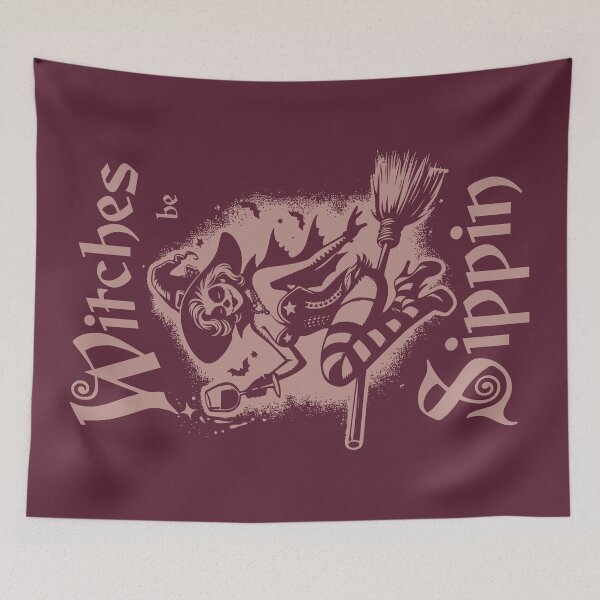 Item preview, Witches Be Sippin' Wine - Funny Cute Halloween Witch designed and sold by Urban-Alien.