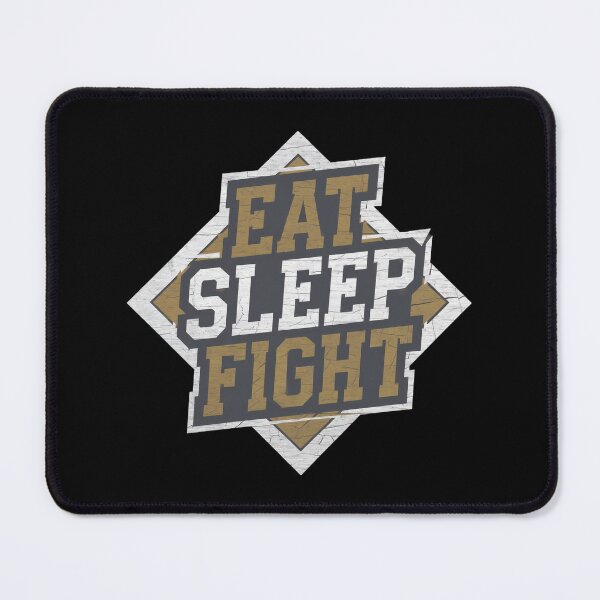 Item preview, Martial arts eat sleep fight BJJ box kick-boxing black 3 designed and sold by Newhyperion.