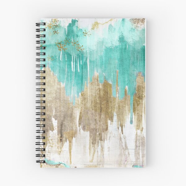 Item preview, Opulence Turquoise Aqua Drippy Ikat designed and sold by Sasha Art Gallery.