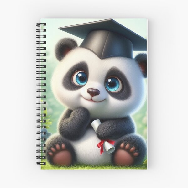 Item preview, Cute Graduate Panda 1 designed and sold by PANDALOVEART.