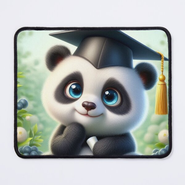 Item preview, Cute Graduate Panda 1 designed and sold by PANDALOVEART.