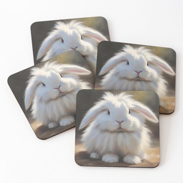 Item preview, White Angora Rabbit  designed and sold by CalmnessbyChoice.