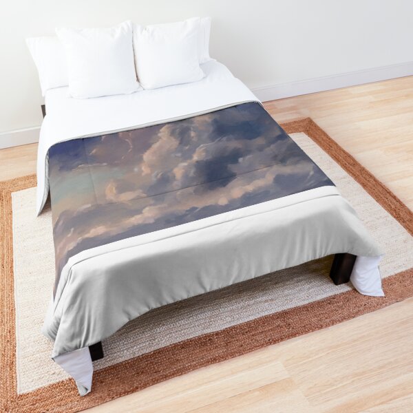 Massive uprising clouds painting Comforter