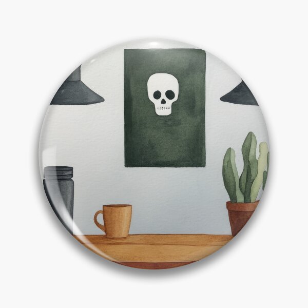 Item preview, Minimalist Cafe with Skull Decor designed and sold by WPCreator.