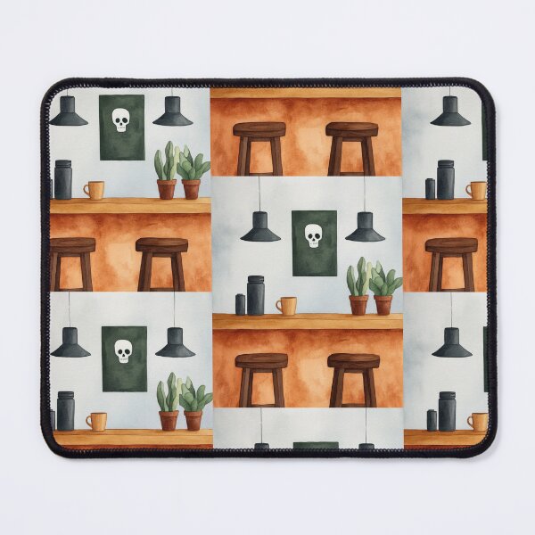 Item preview, Minimalist Cafe with Skull Decor designed and sold by WPCreator.